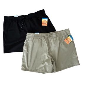 Columbia Blue Vista Hill Omni Shade Shorts Lot of 2 Size XL